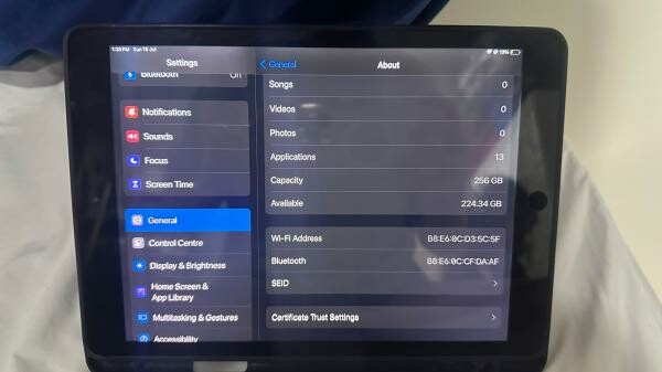 256gb Apple 9th Gen w/o Charger - 3