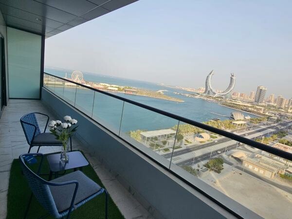 شقة بغرفتي نوم باللوسيل مارينا - 1