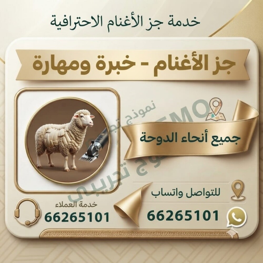 حلاقة غنم خبرة ومهارة - 1