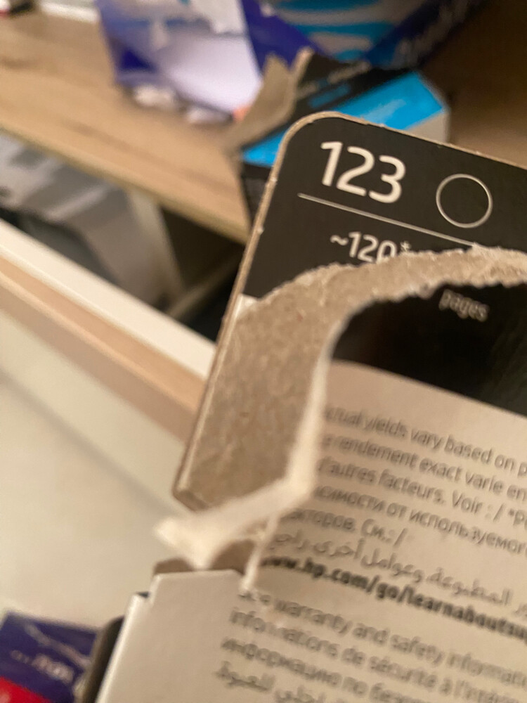 Hp 123 ink cartridges printing - 2