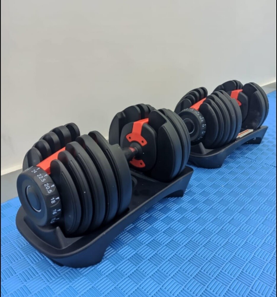 adjustable dumbbell pair - 4