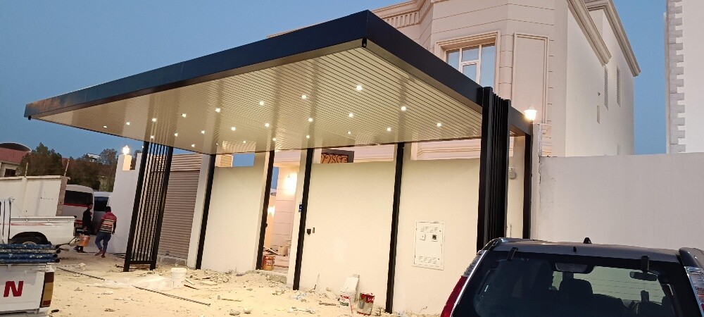 stylish fabric carshade & fence - 17
