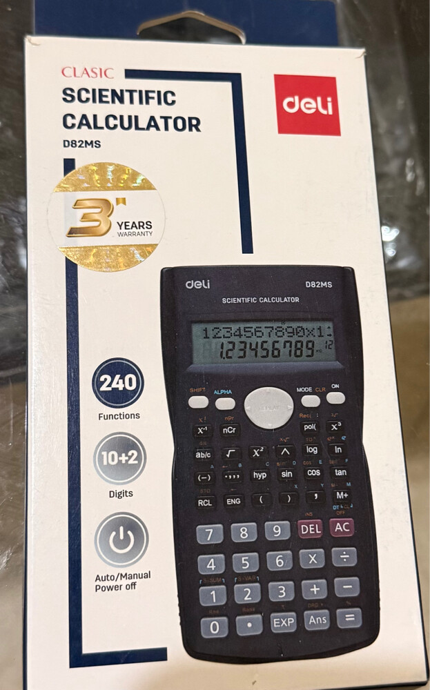 Deli Scientific Calculator D82MS  - 1