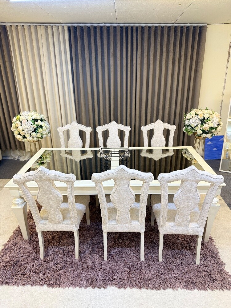 Luxurious 6 chair dining table sale - 4