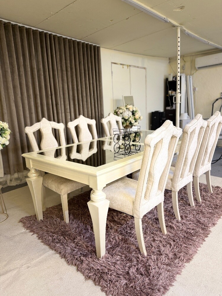 Luxurious 6 chair dining table sale - 12