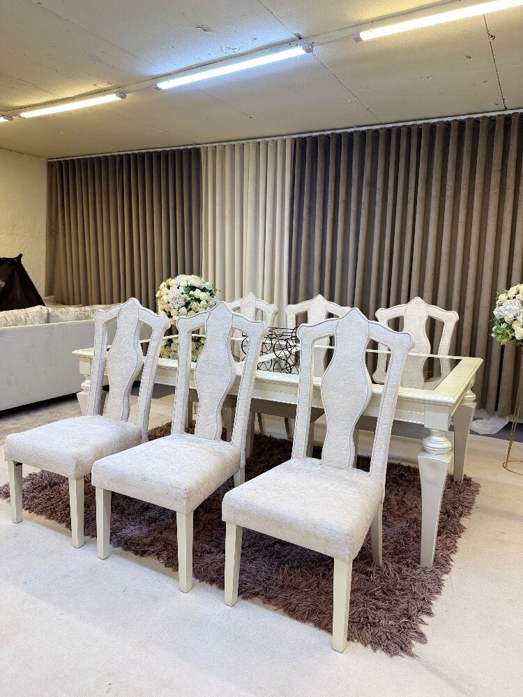 Luxurious 6 chair dining table sale - 3