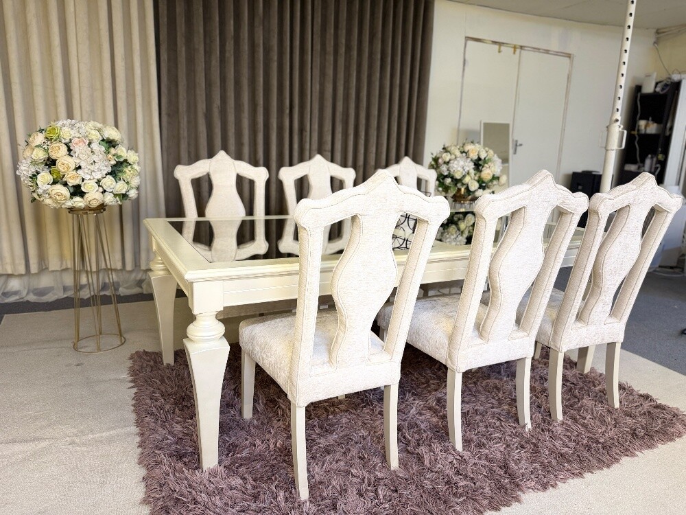 Luxurious 6 chair dining table sale - 7