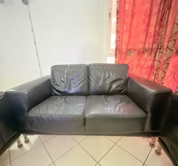 Leather sofa for sale - 2
