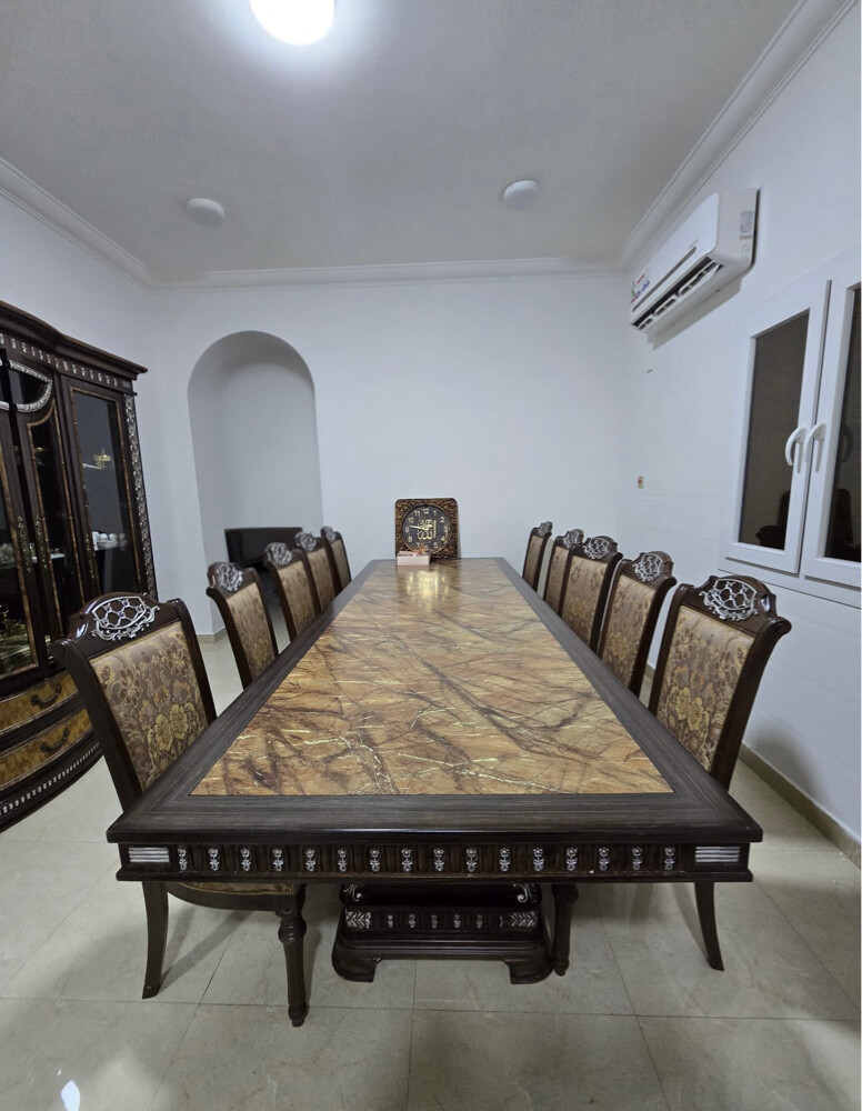 Dining table with 10 chairs - 1