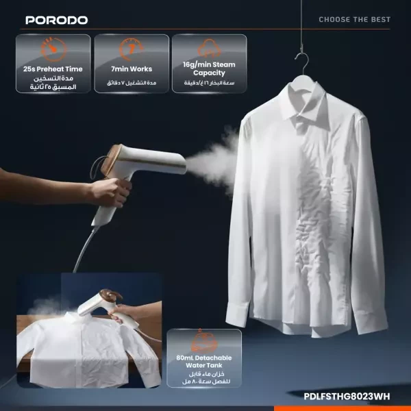 Porodo Lifestyle Thermia Mini Steam - 4