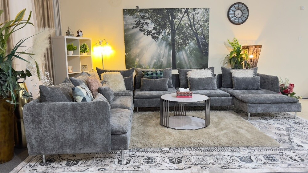 Ikea brand luxurious U shape sofa - 6