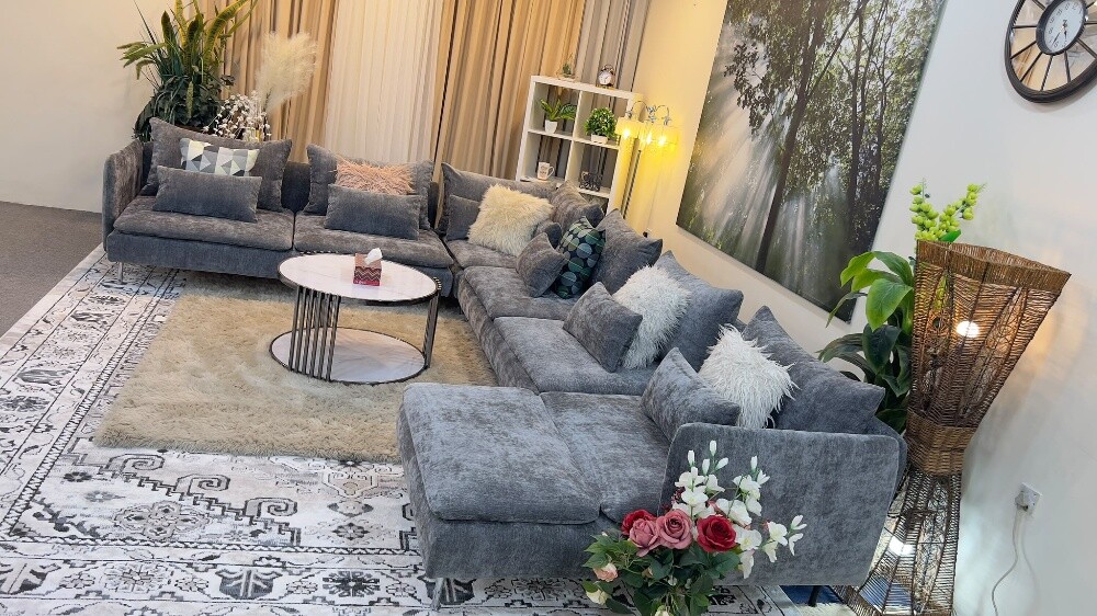 Ikea brand luxurious U shape sofa - 4