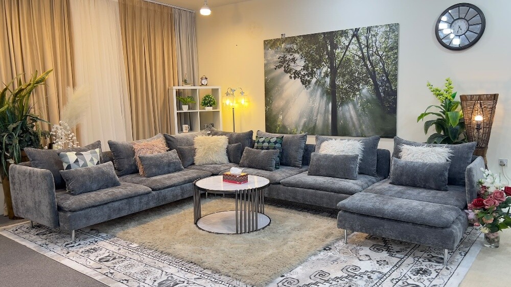Ikea brand luxurious U shape sofa - 2