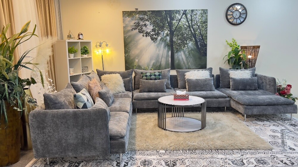 Ikea brand luxurious U shape sofa - 1