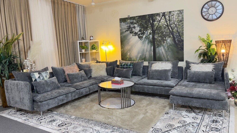 Ikea brand luxurious U shape sofa - 5