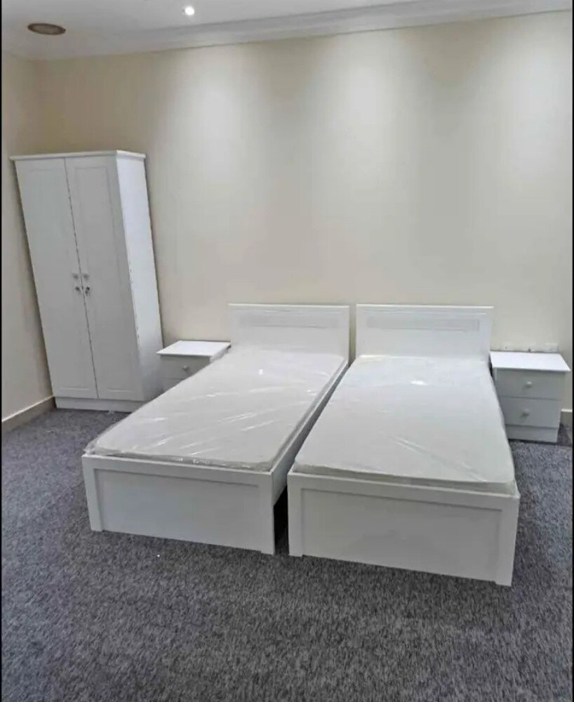new wooden single bedroom set - 1