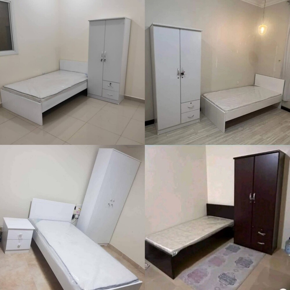 new wooden single bedroom set - 2