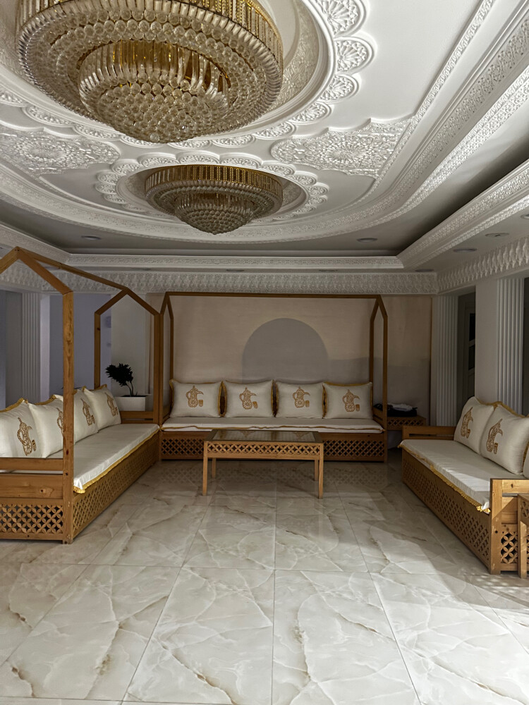 wood sofa - 1