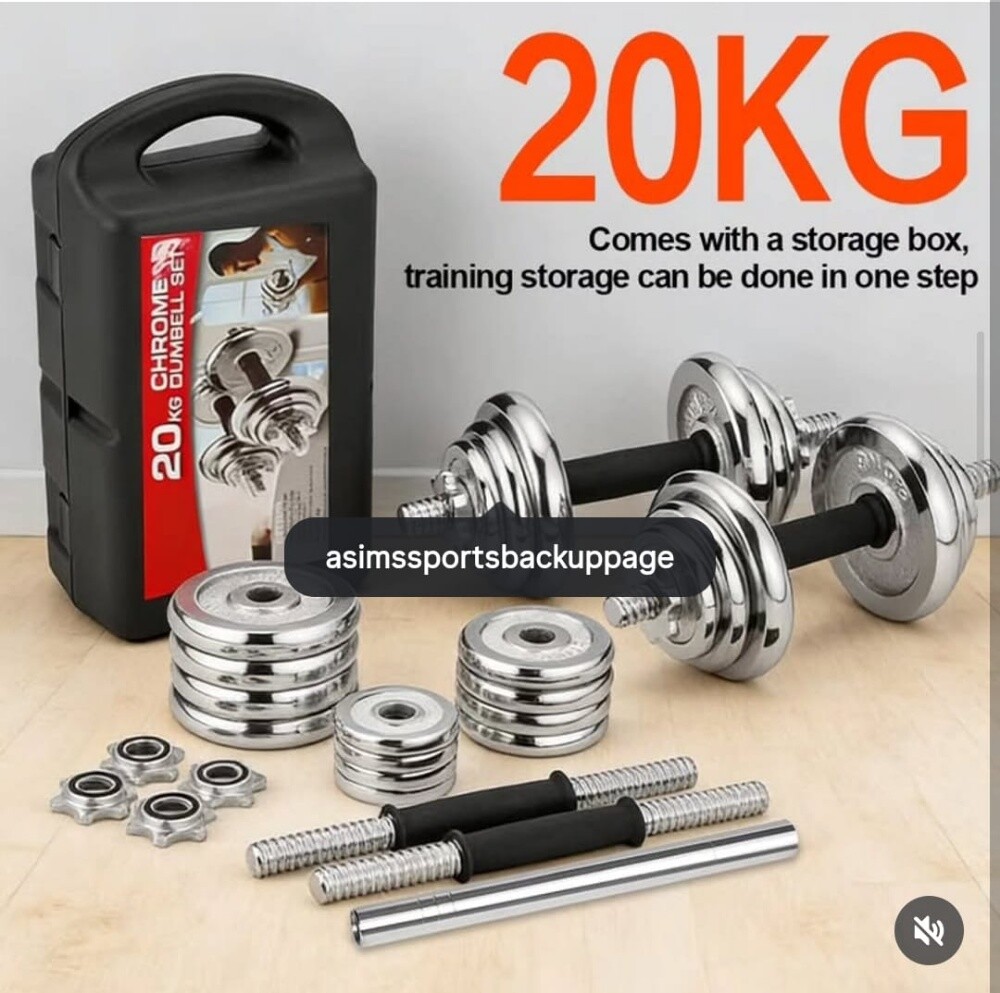 chrome dumbbell box 20 kg - 1