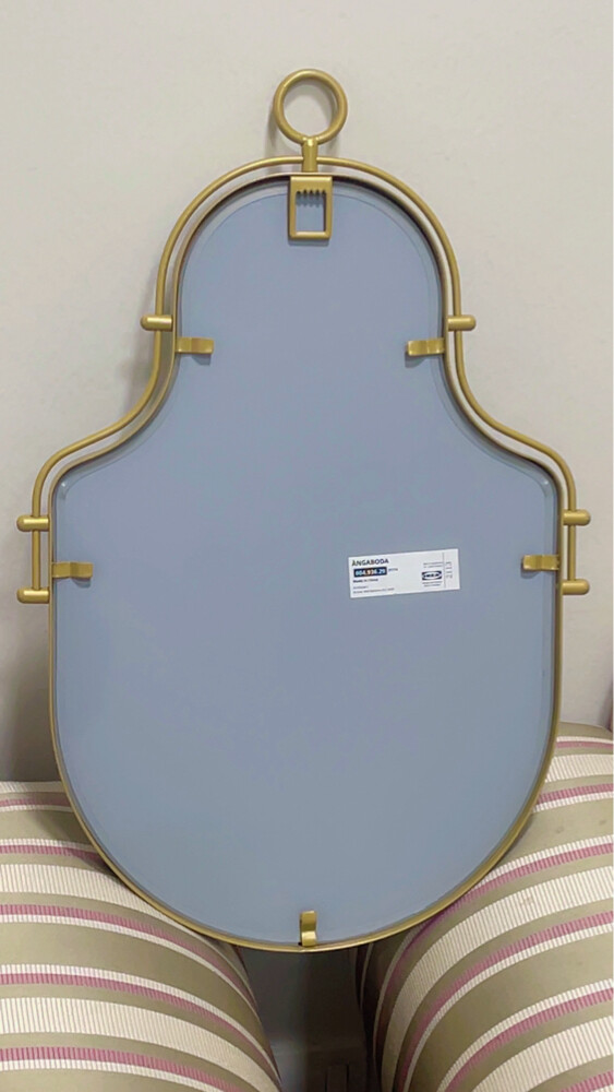 IKEA wall mirror gold color - 2