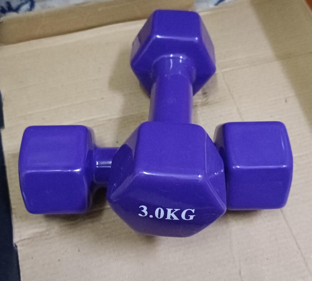 vinyl bumbell 1-10kg pair - 4