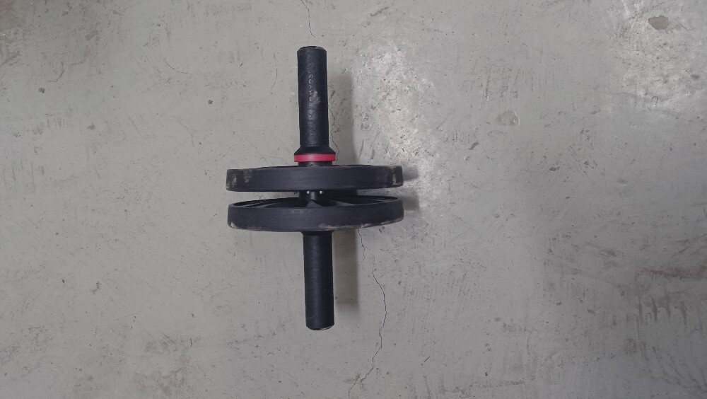 Dumbbells straight bar abs wheel - 2