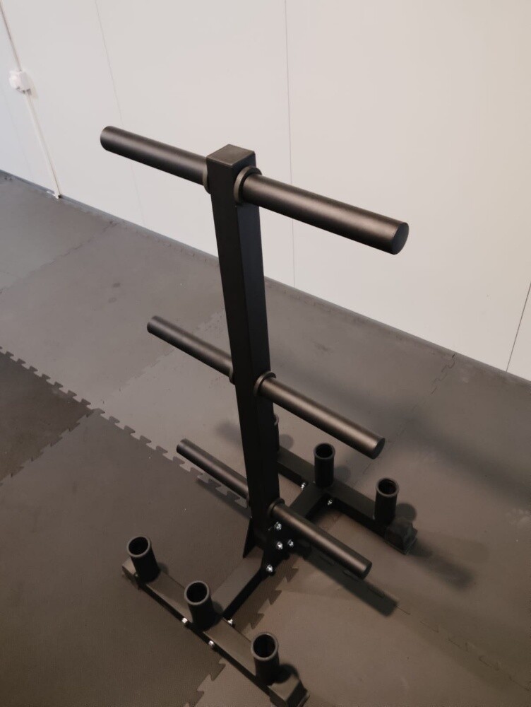 weight plate bar tree rack - 2