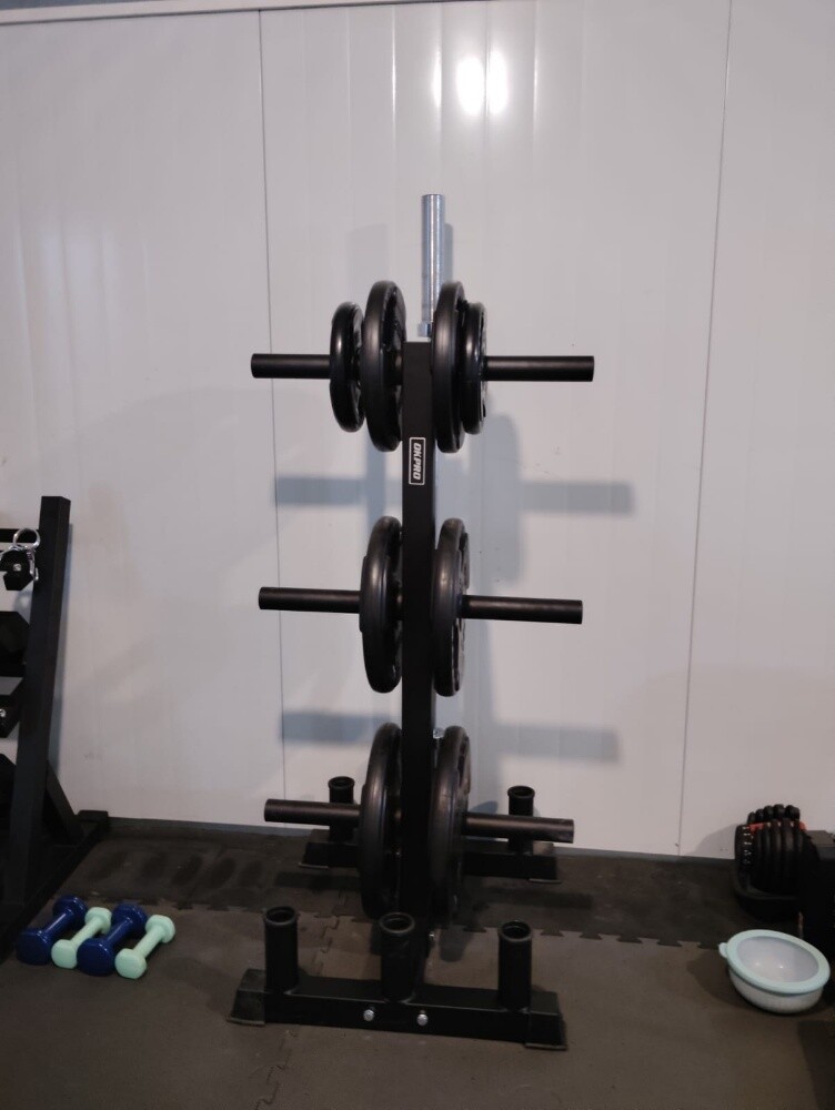 weight plate bar tree rack - 3