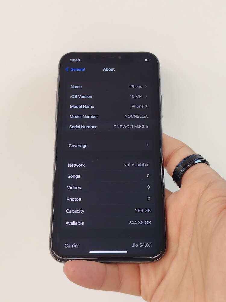 IPhone X 256GB Battery 92% - 3