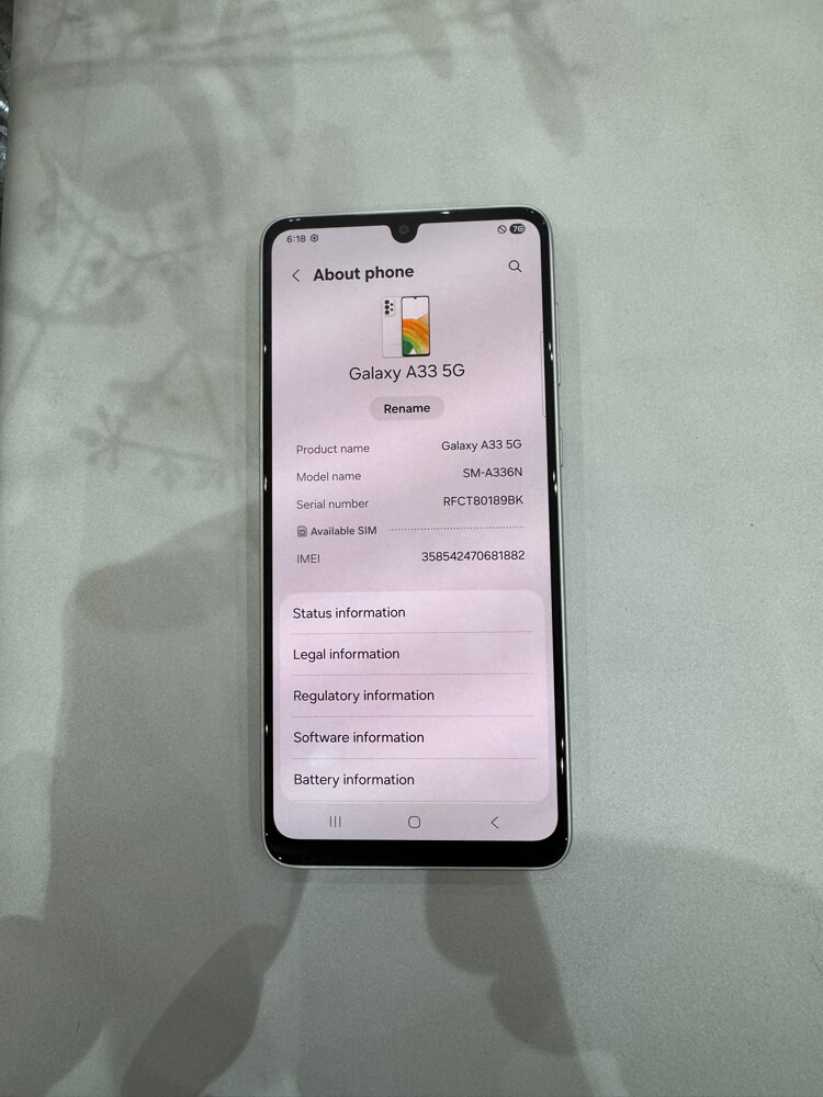 Samsung A33 5G , 128 gb , original  - 6