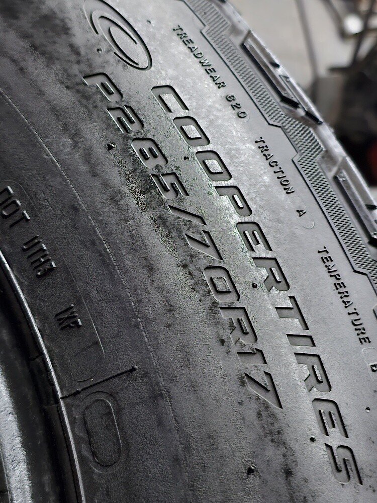 285-70-17,,, Cooper brand - 5
