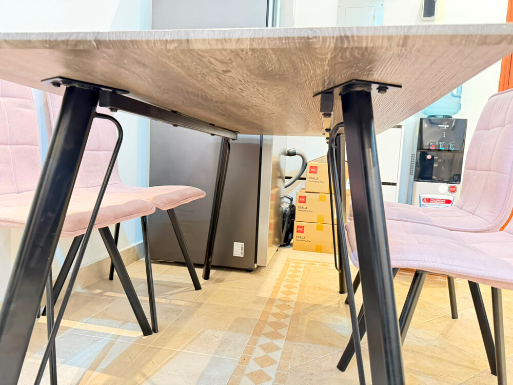 dining table with 6 chairs - 3
