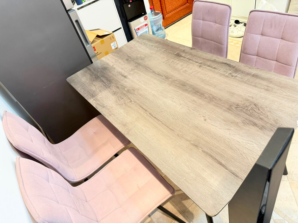 dining table with 6 chairs - 2
