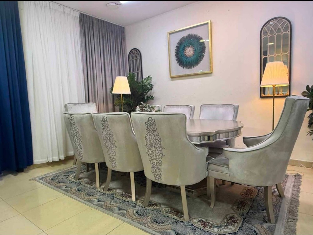 home chanter 10 chair dining table - 4