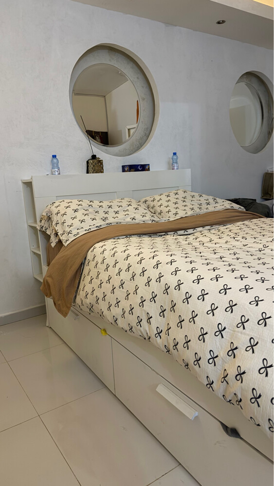 bed with mattress - 1