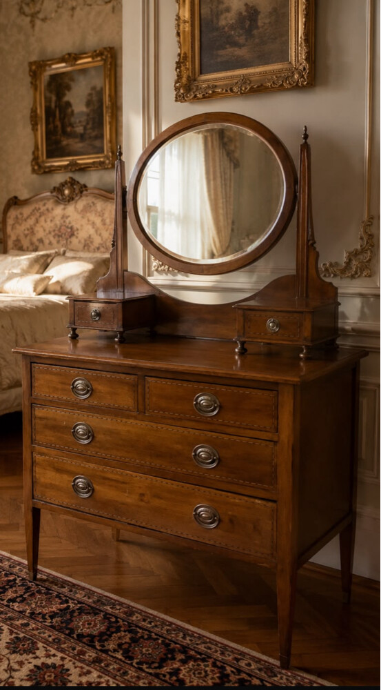 Antique Edwardian Mahogany dresser - 3
