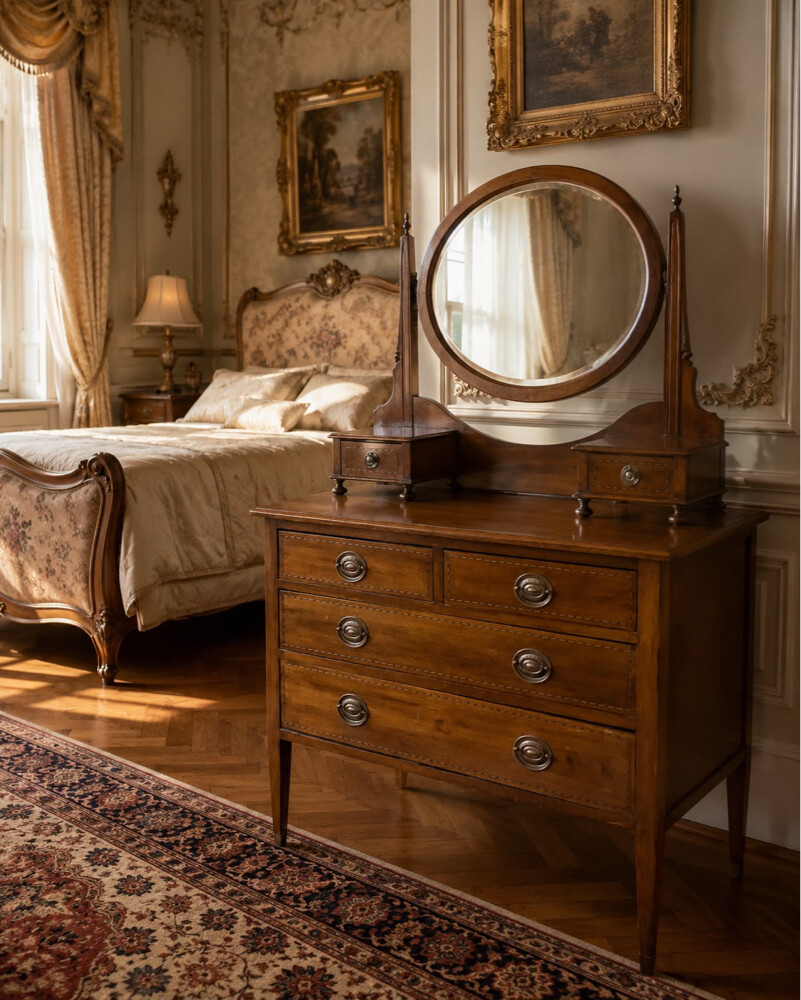 Antique Edwardian Mahogany dresser - 2