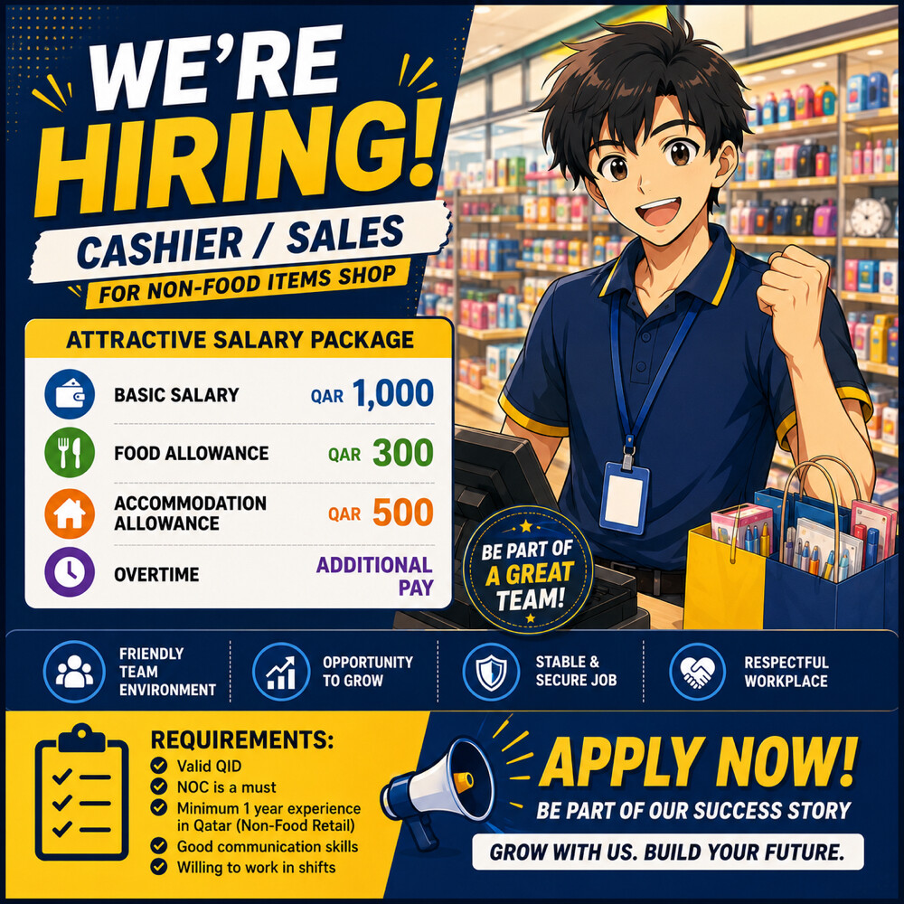 WANTED salesman and cashier - 1
