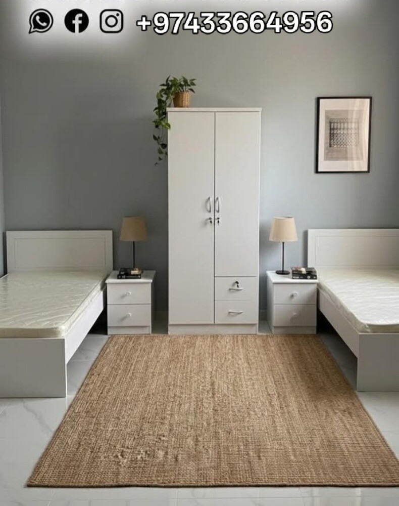 Wooden bed frame & mattress - 2