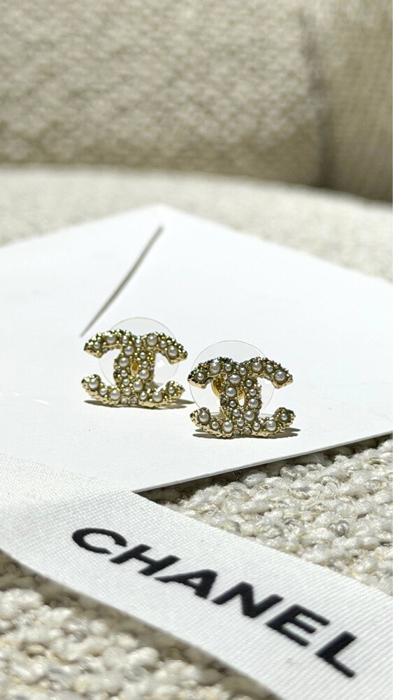 COCO Mark Pearl Piercing Earrings - 3