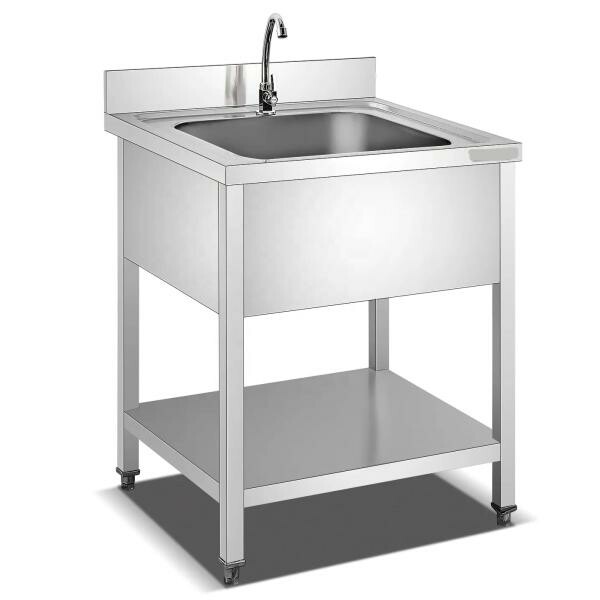 Custom made ss sink table - 7
