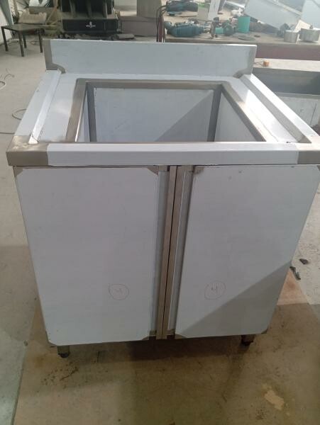 Custom made ss sink table - 5