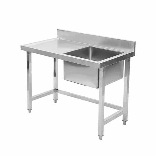 Custom made ss sink table - 12