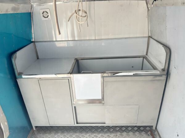 Custom made ss sink table - 8