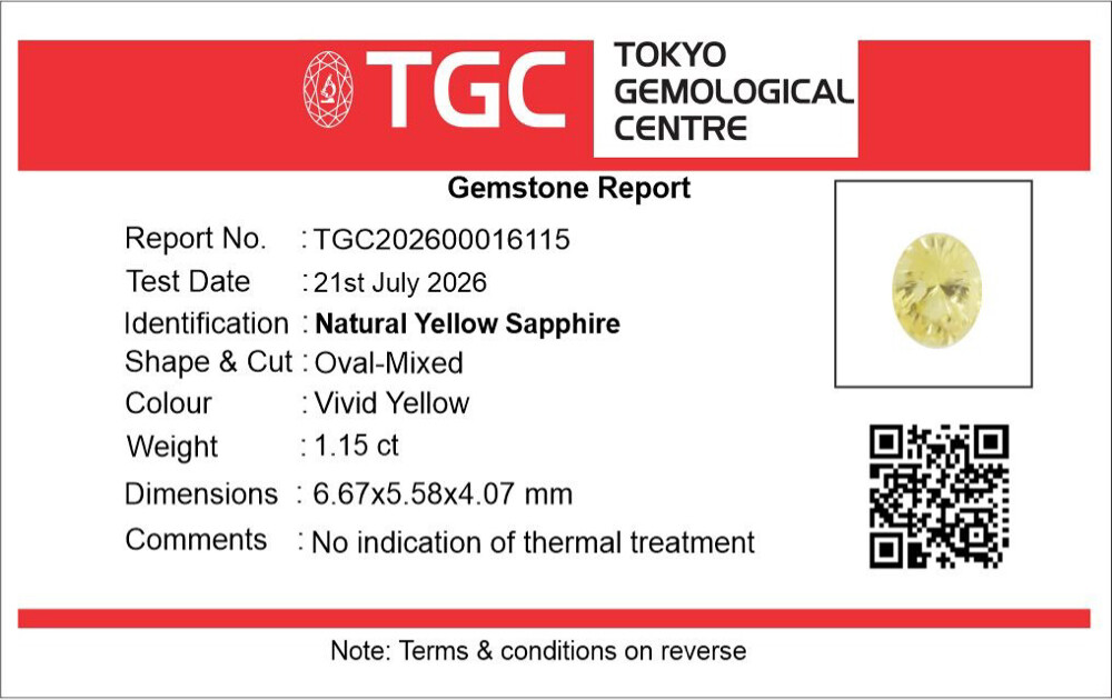 Sri Lankan certified yellow sappire - 2