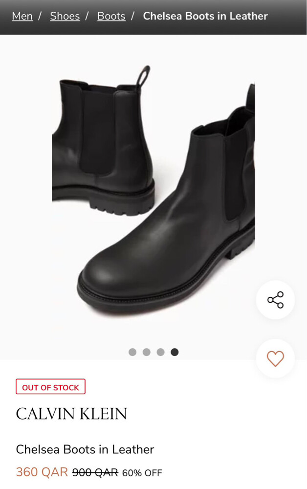 Calvin Klein back leather boots - 1