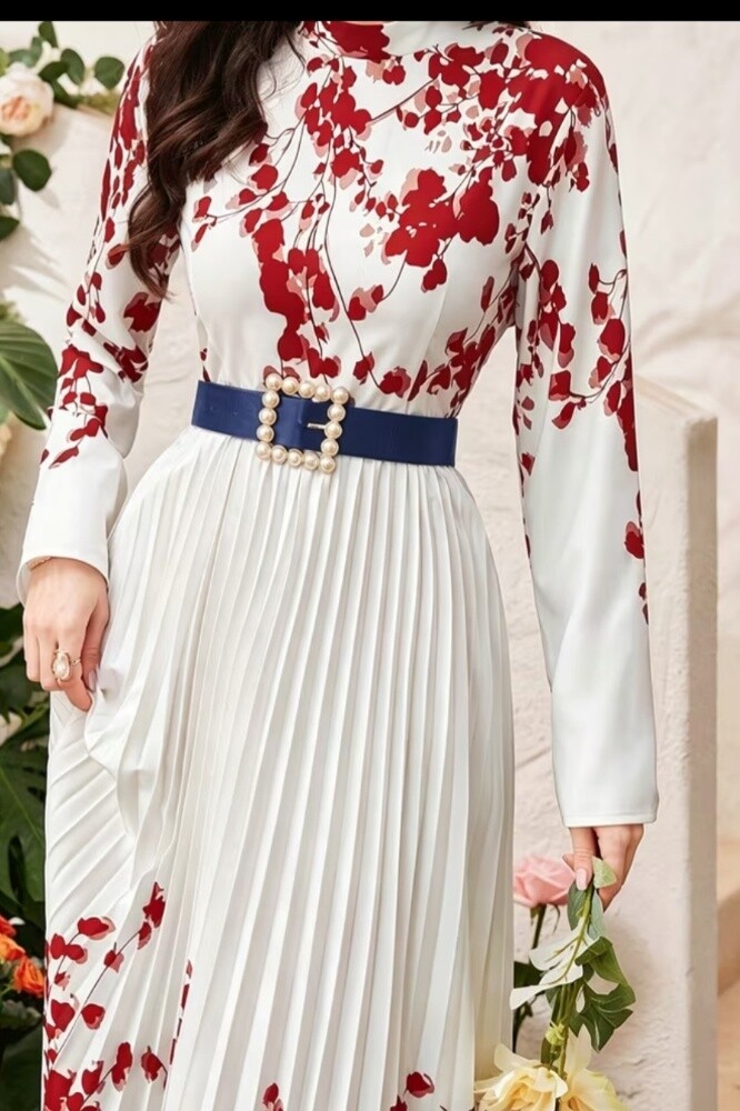 women Maxi Dress  no belt - 2