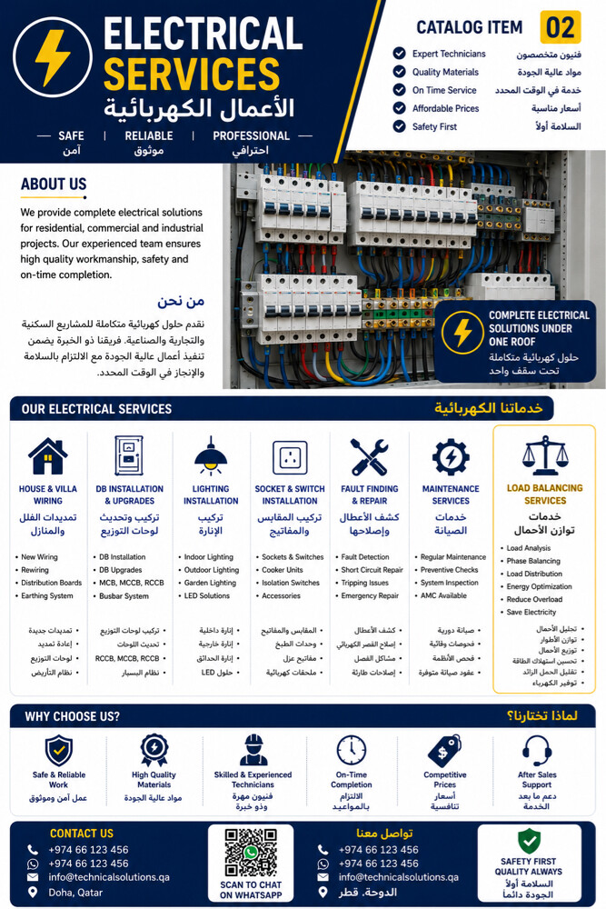 خدمات كهربائية احترافية في قطر - 1
