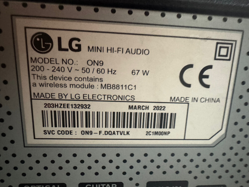 LG ON9 XBOOM PARTY SPEAKER - 3
