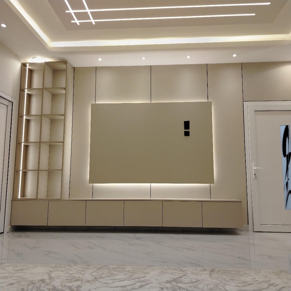 luxury TV unit and Decor. - 7